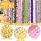 100 Pcs 10 x 10 Inches Cotton Fabric Bundle Squares for Quilting Sewing